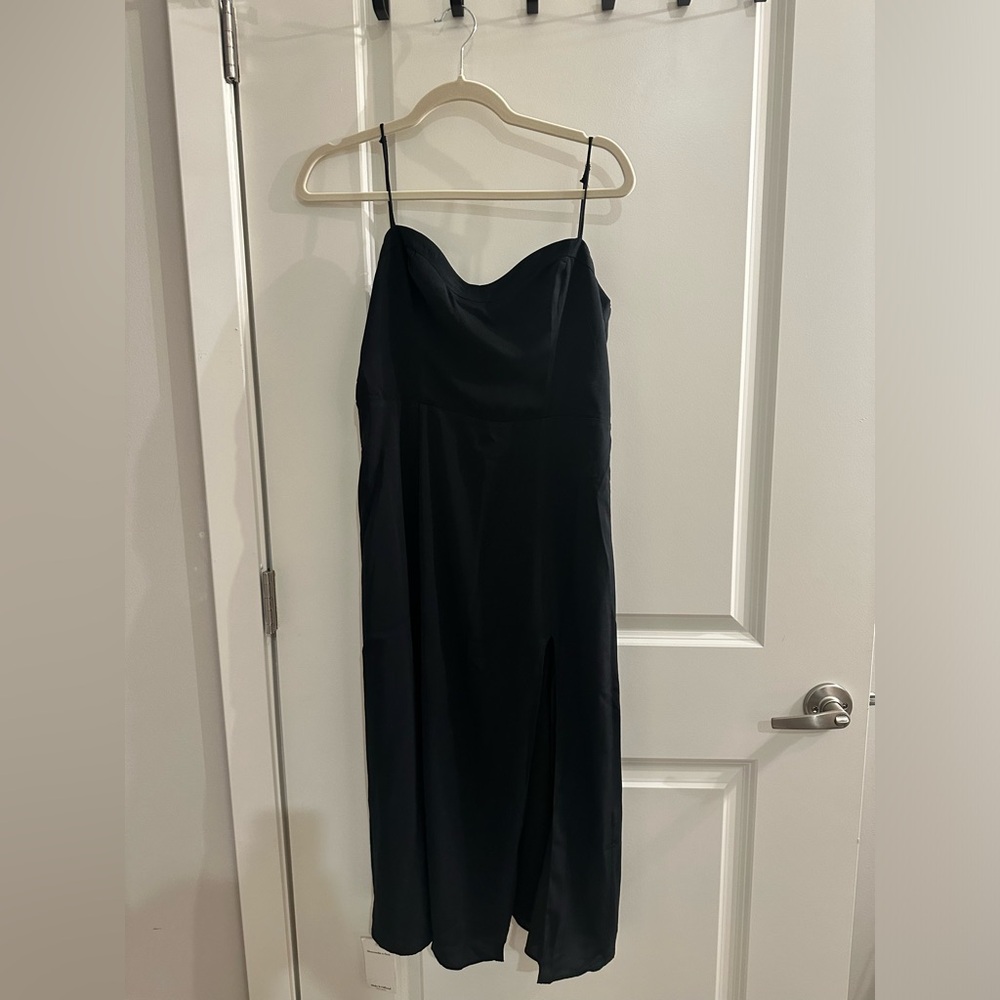 Abercrombie & Fitch Black Midi Dress